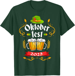 Oktoberfest 2023 Funny Oktoberfest 2023 Costume Men Women T-Shirt - T-Shirt | Forest