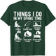 Things I Do In My Spare Time Fishing Fisherman Bass Men T-Shirt - T-Shirt | Forest
