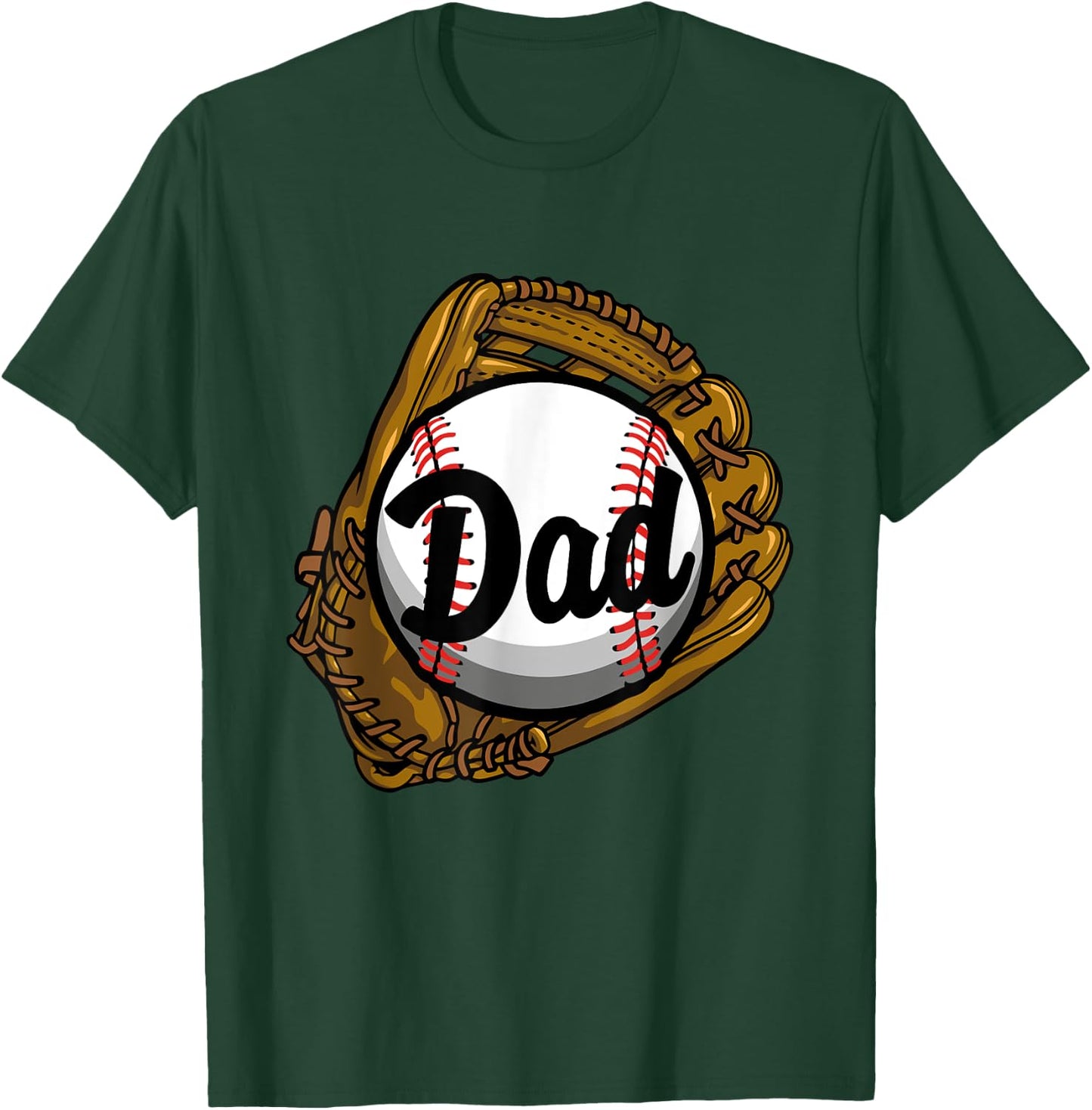 Baseball Dad Coach Shirt Gifts for Baseball Softball Dad Mom T-Shirt - T-Shirt | Forest