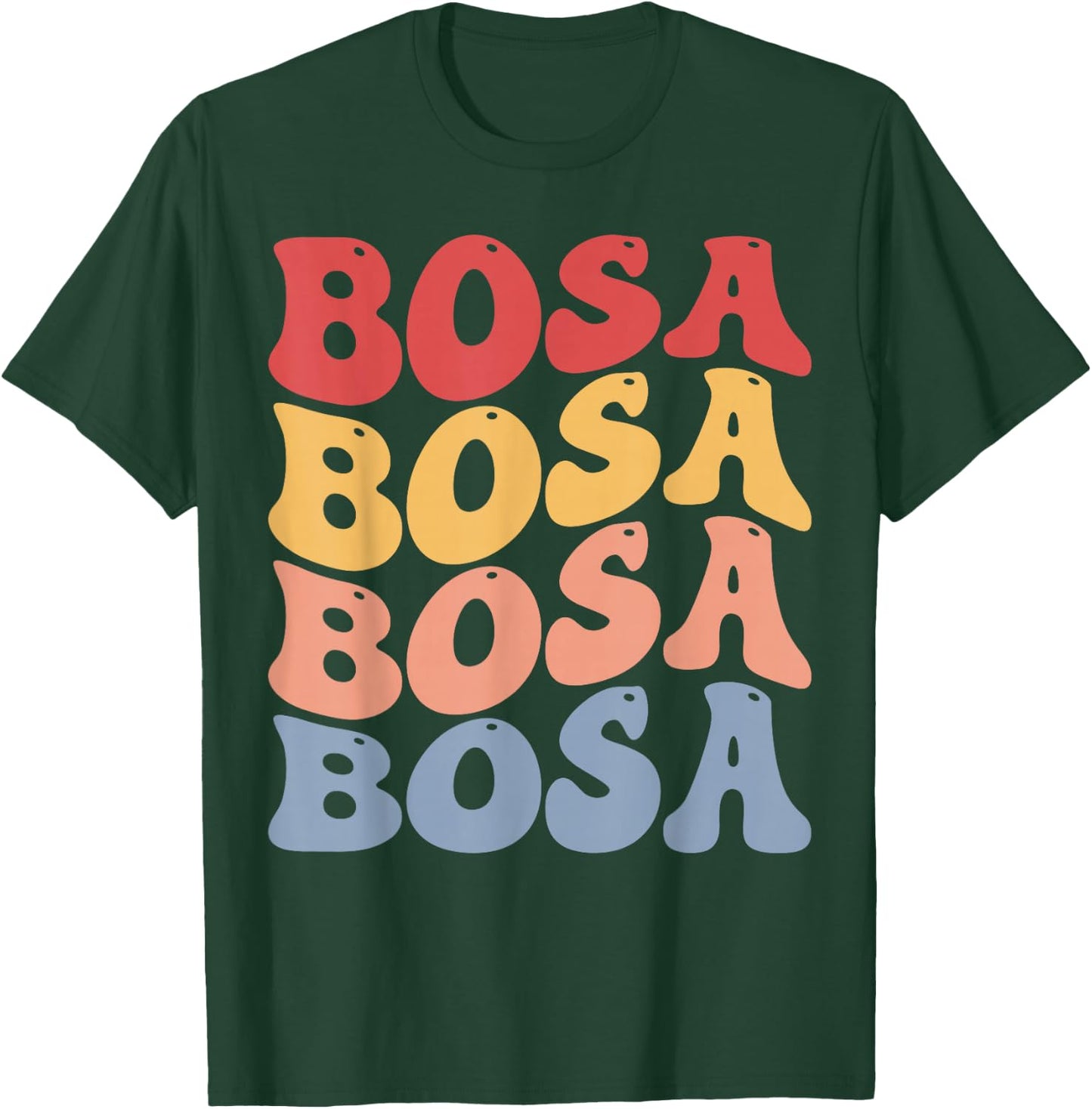 Bosa City Groovy Retro T-Shirt - T-Shirt | Forest