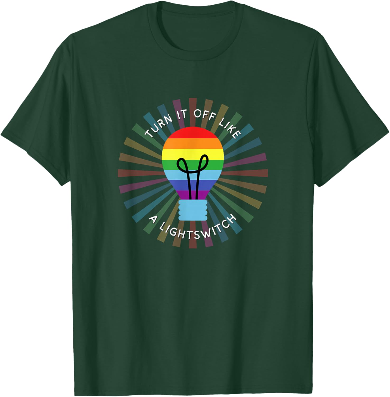 Book of Mormon Musical Rainbow Turn It Off T-Shirt - T-Shirt | Forest