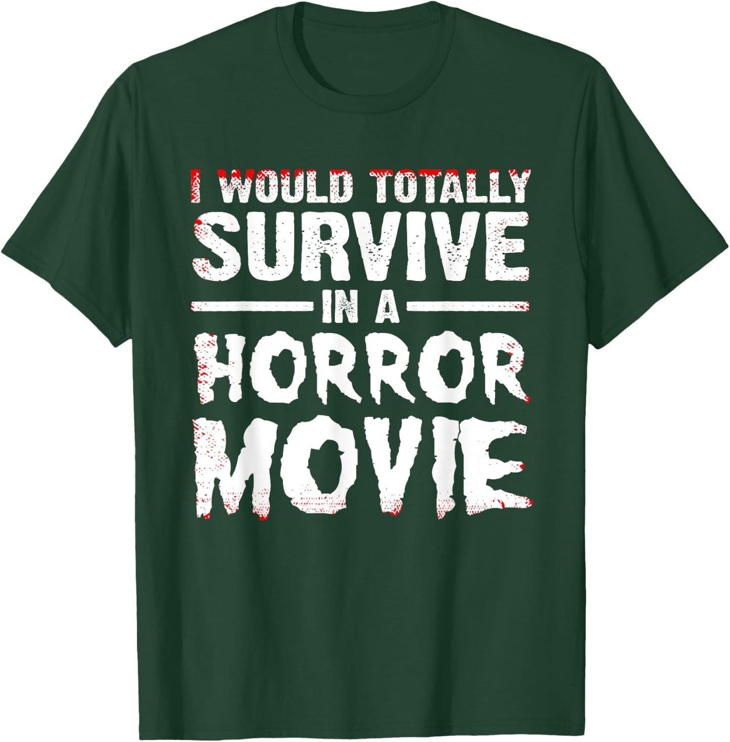 Funny Horror Movie Art Women Halloween Scary Movies T-Shirt - T-Shirt | Forest
