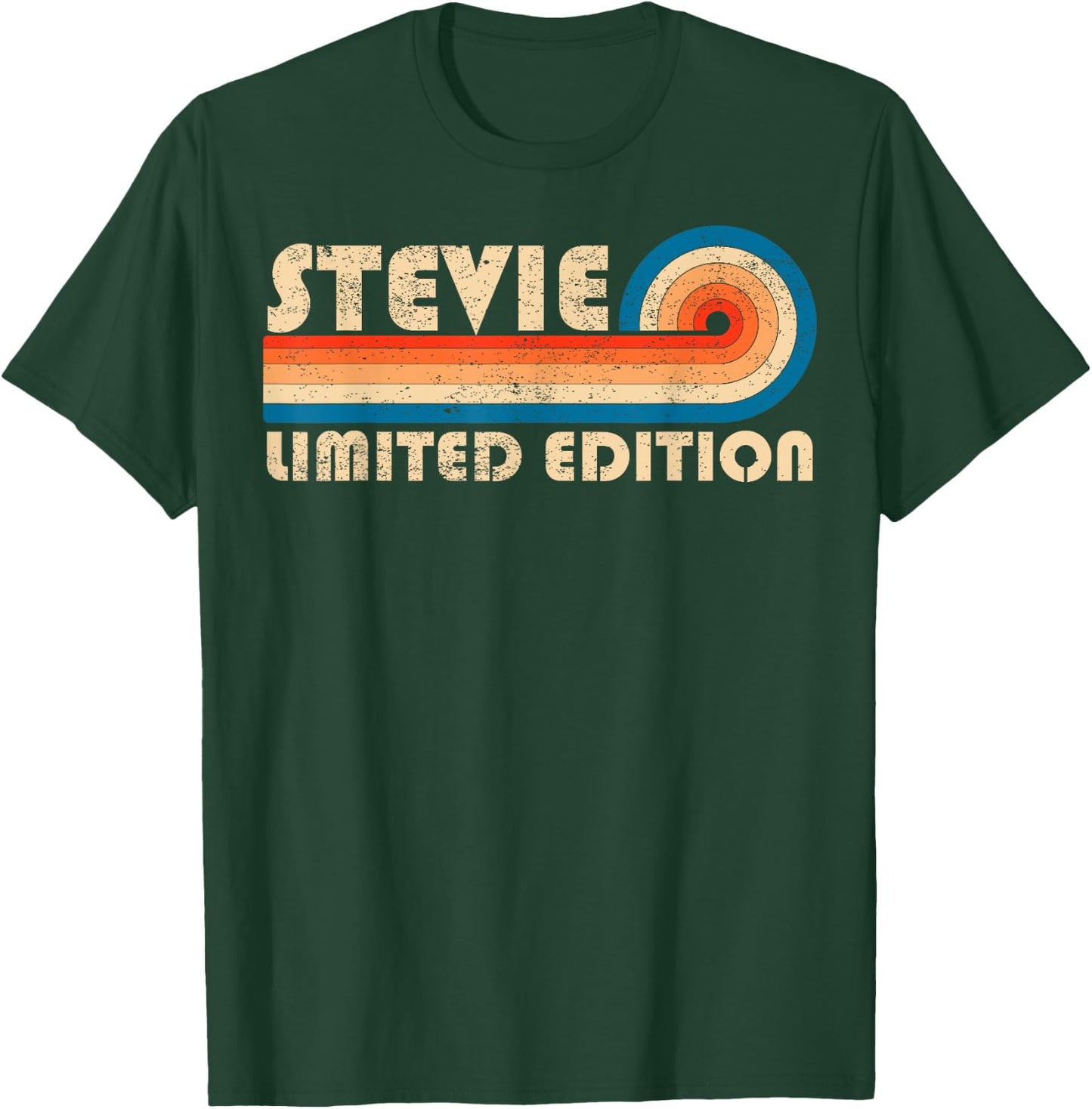 STEVIE First Name Funny Retro Vintage Birthday T-Shirt - T-Shirt | Forest