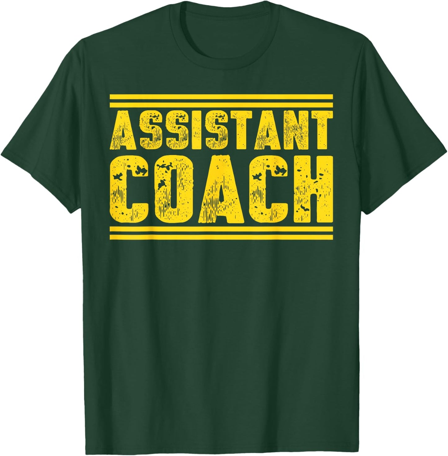 Assistant Coach Dad Professional Sports Coaching T-Shirt - T-Shirt | Forest