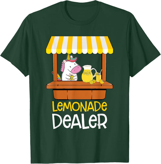 Lemonade Stand Dealer Unicorn Refreshing Lemon Kids T-Shirt - T-Shirt | Forest