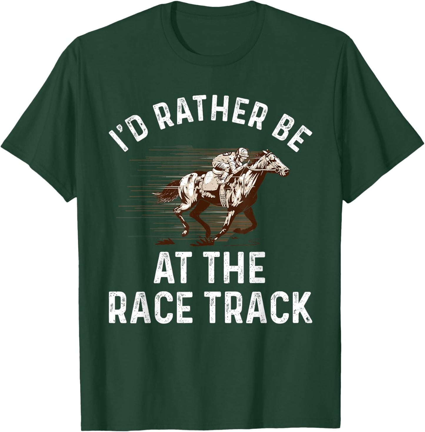 Cool Horse Racing Women Race Jockey Derby Equestrian T-Shirt - T-Shirt | Forest