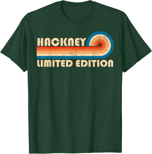 HACKNEY Surname Retro Vintage 80s 90s Birthday Reunion T-Shirt - T-Shirt | Forest