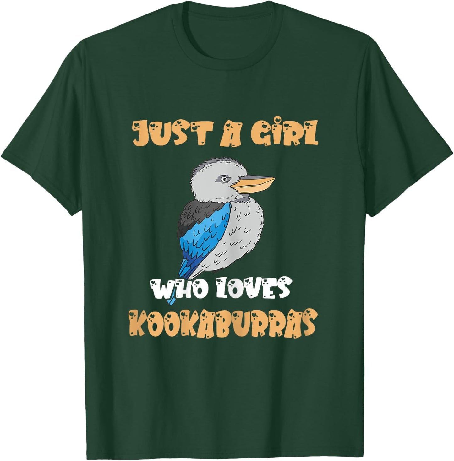 Kookaburra Just A Girl Love Laughing Bird Kookaburra Lover T-Shirt - T-Shirt | Forest