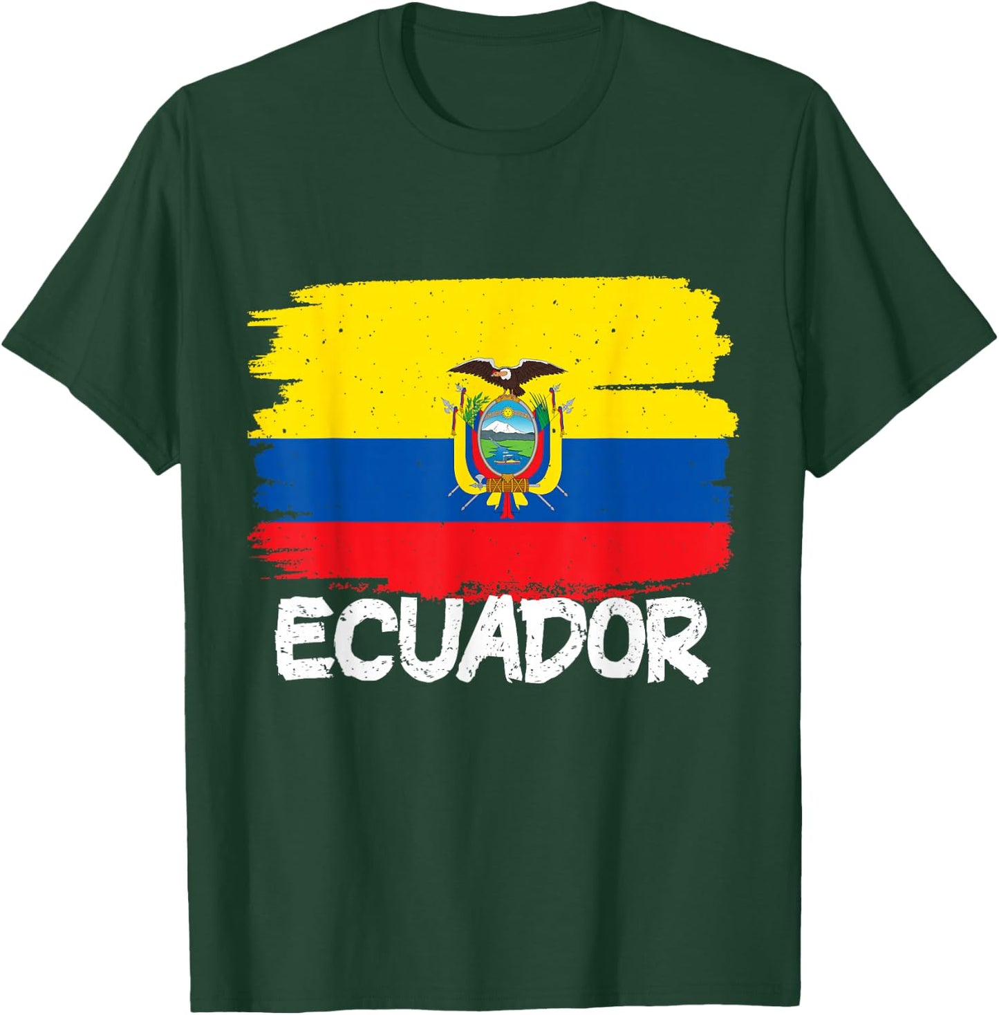 Cool Ecuador Flag T-Shirt - T-Shirt | Forest