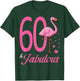 60 & Fabulous Flamingo Birthday 60th Party Celebration T-Shirt - T-Shirt | Forest