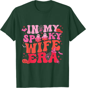 In My Spooky Wife Era Halloween Groovy Funny Ghost Spooky T-Shirt - T-Shirt | Forest