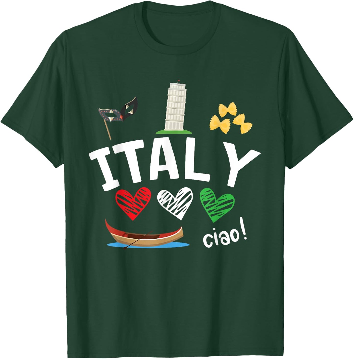 Love Italy and Everything Italian Culture T-Shirt - T-Shirt | Forest
