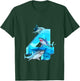 Kids Shark Boy 4 Years Birthday Child Children Birthday T-Shirt - T-Shirt | Forest