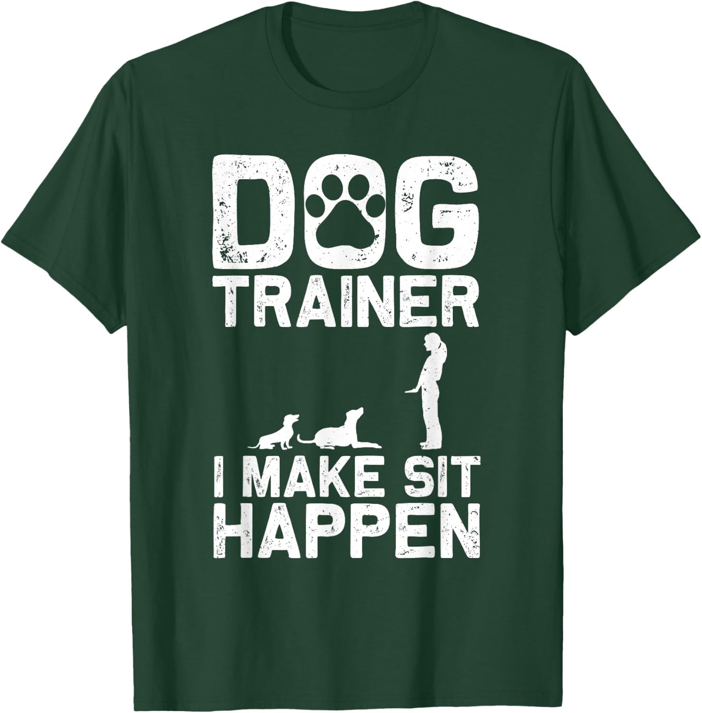 Cool Dog Trainer Women Service Dog Handler Training T-Shirt - T-Shirt | Forest