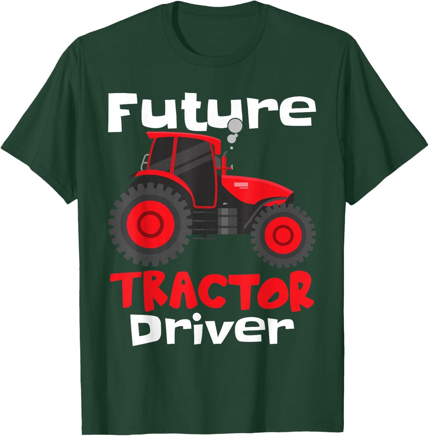 Future Tractor Driver | Kids Farmer Tractor T-Shirt - T-Shirt | Forest