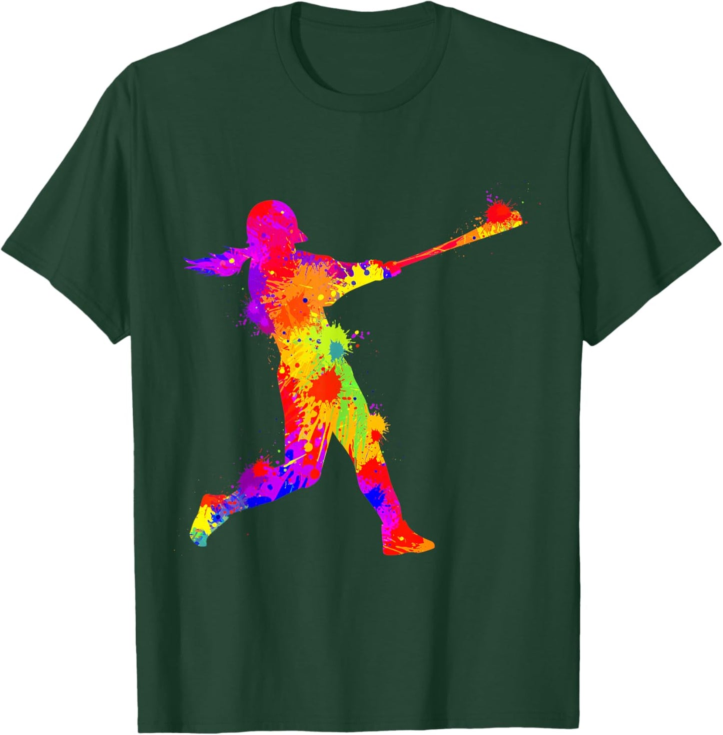 Softball Girl Kids T-Shirt - T-Shirt | Forest