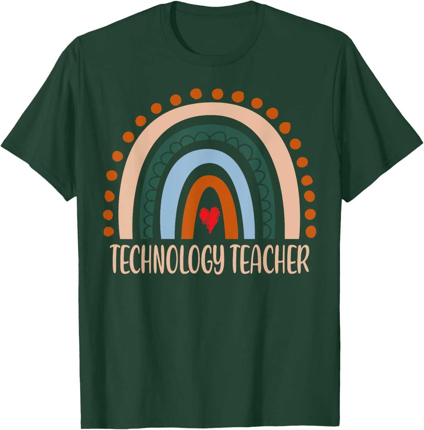 Technology Teacher Rainbow Appreciation Day Back To School Women T-Shirt - T-Shirt | Forest