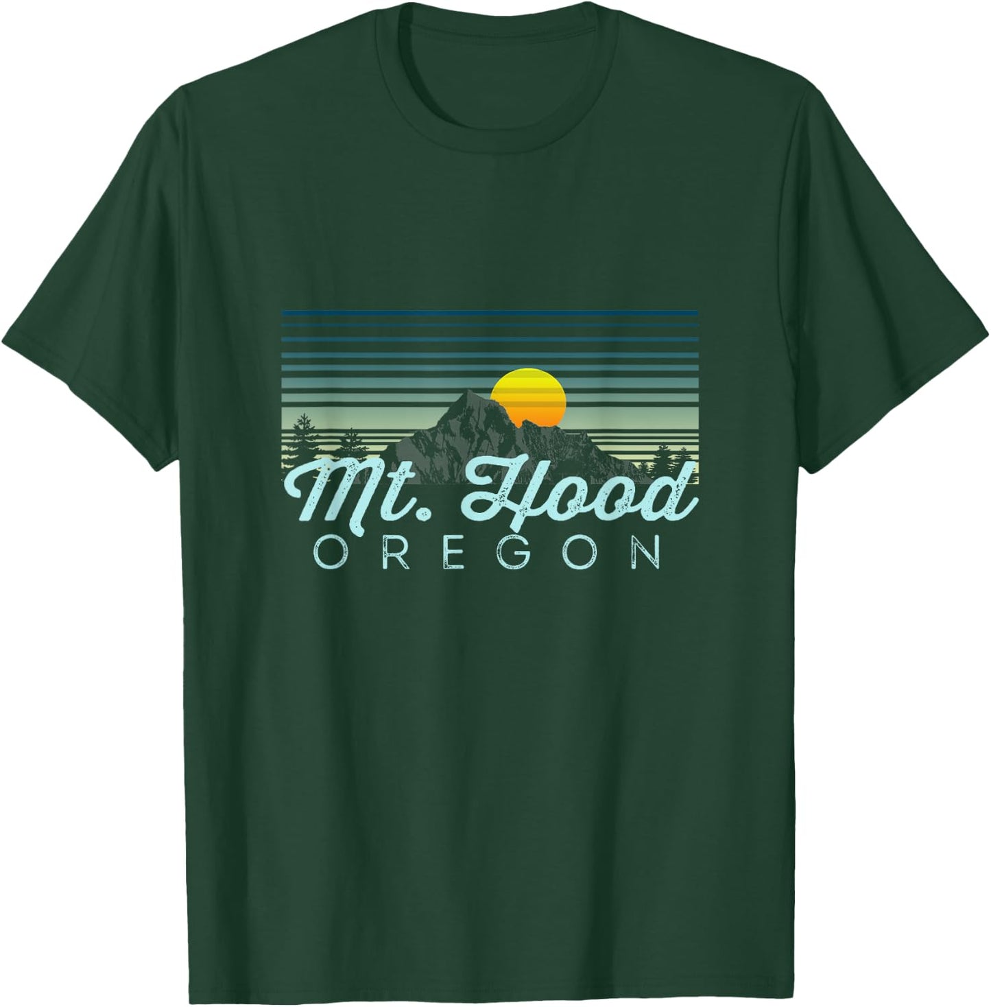 Mt. Hood Retro Clothes & Gear - Mt. Hood Souvenir T-Shirt - T-Shirt | Forest
