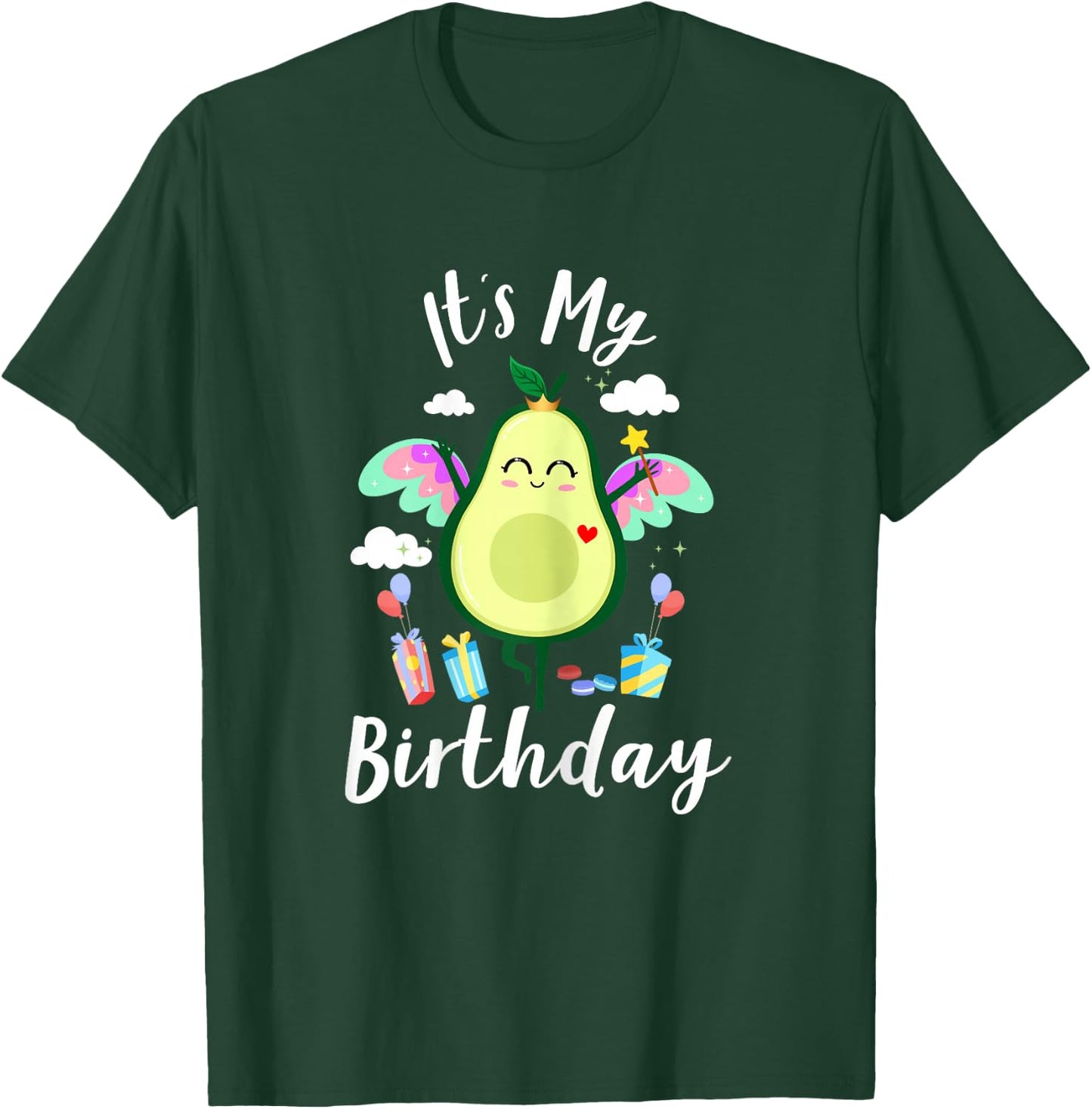 Avocado-Shirt Kids Toddler Girls Funny Cute It’s My Birthday T-Shirt - T-Shirt | Forest