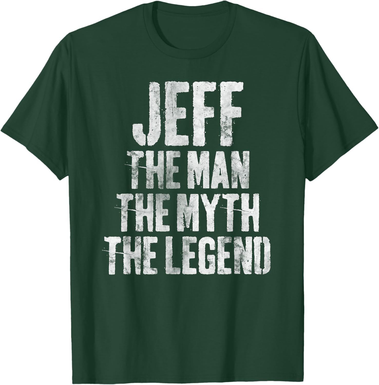 Personalized Shirt Jeff The Man The Myth The Legend T-Shirt - T-Shirt | Forest