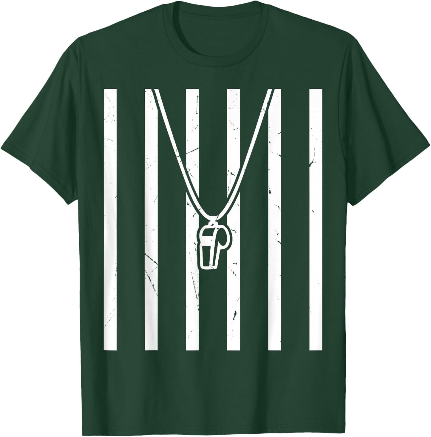 Referee Costume Ref Whistle Refereeing Linesman Umpire T-Shirt - T-Shirt | Forest
