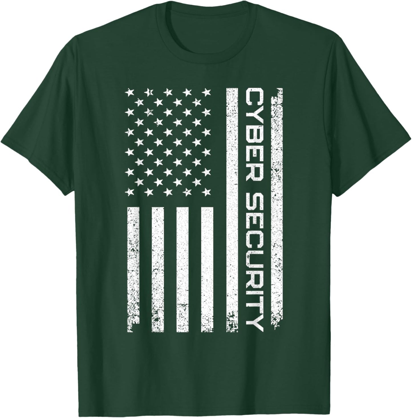 Funny USA Cyber Security Art Women Anti Malware Geek T-Shirt - T-Shirt | Forest