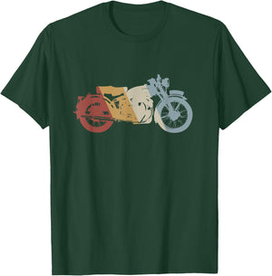 Motorcycle Retro Style Vintage T-Shirt - T-Shirt | Forest