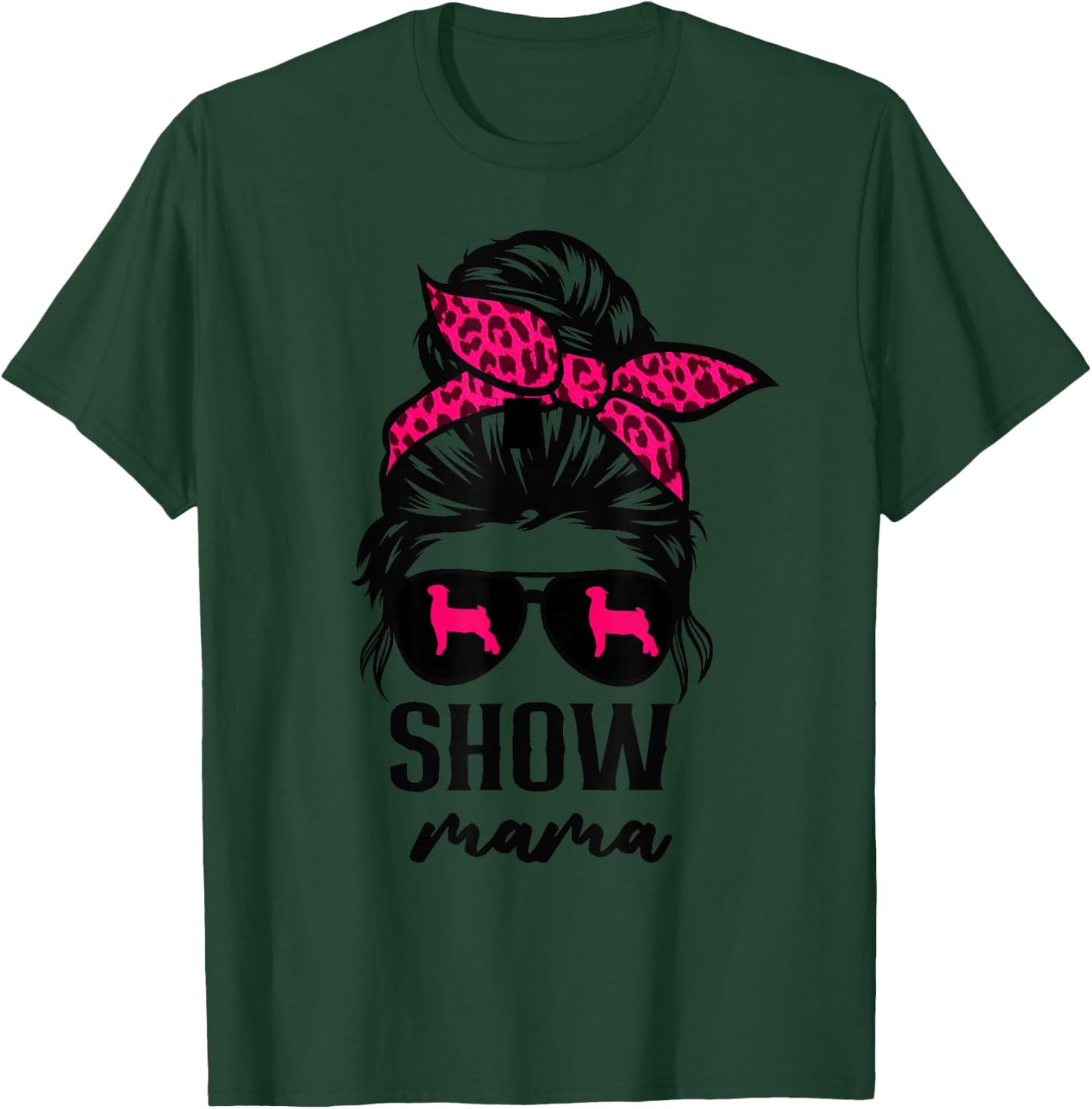 goat show mom goat Boer show mama T-Shirt - T-Shirt | Forest