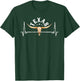 Texas - USA - Pride since 1845 Texas heartbeat fan T-Shirt - T-Shirt | Forest