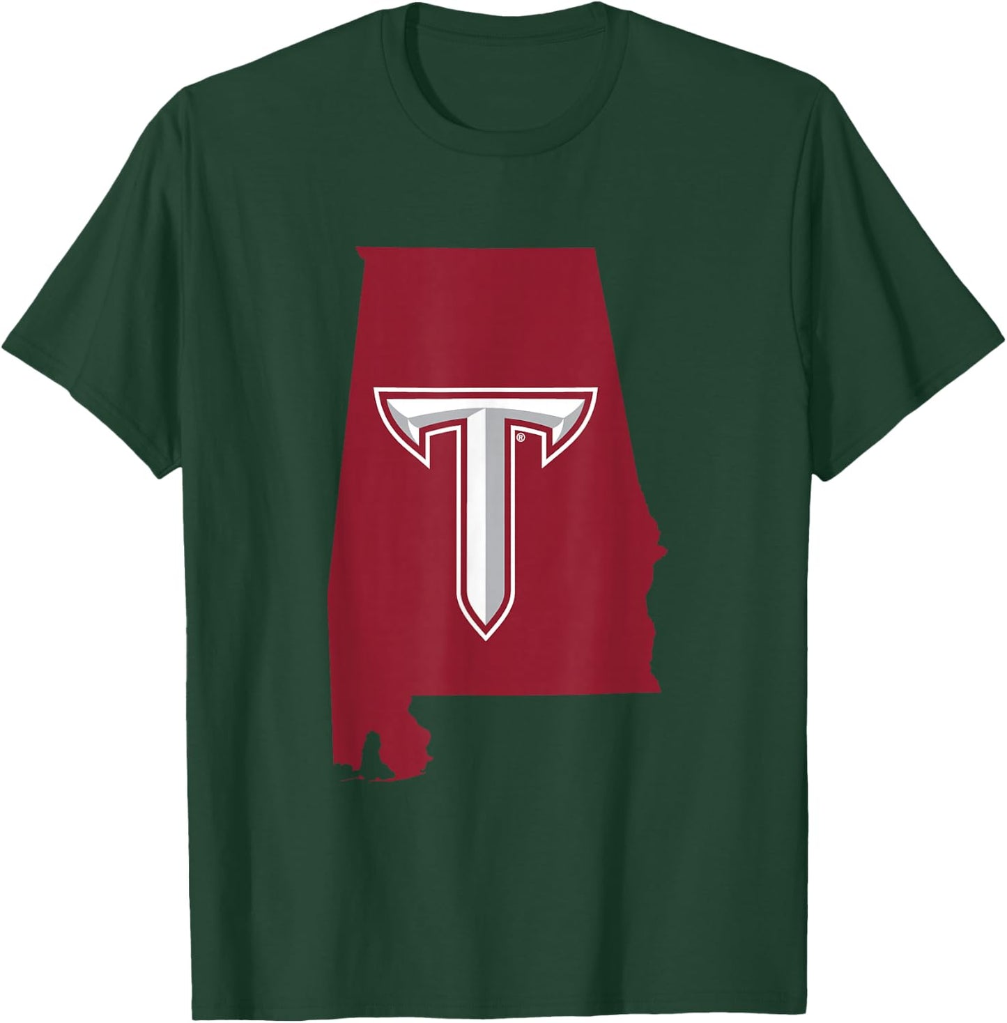 Troy University Trojans | Official NCAA Merch | PPTROY05 T-Shirt - T-Shirt | Forest