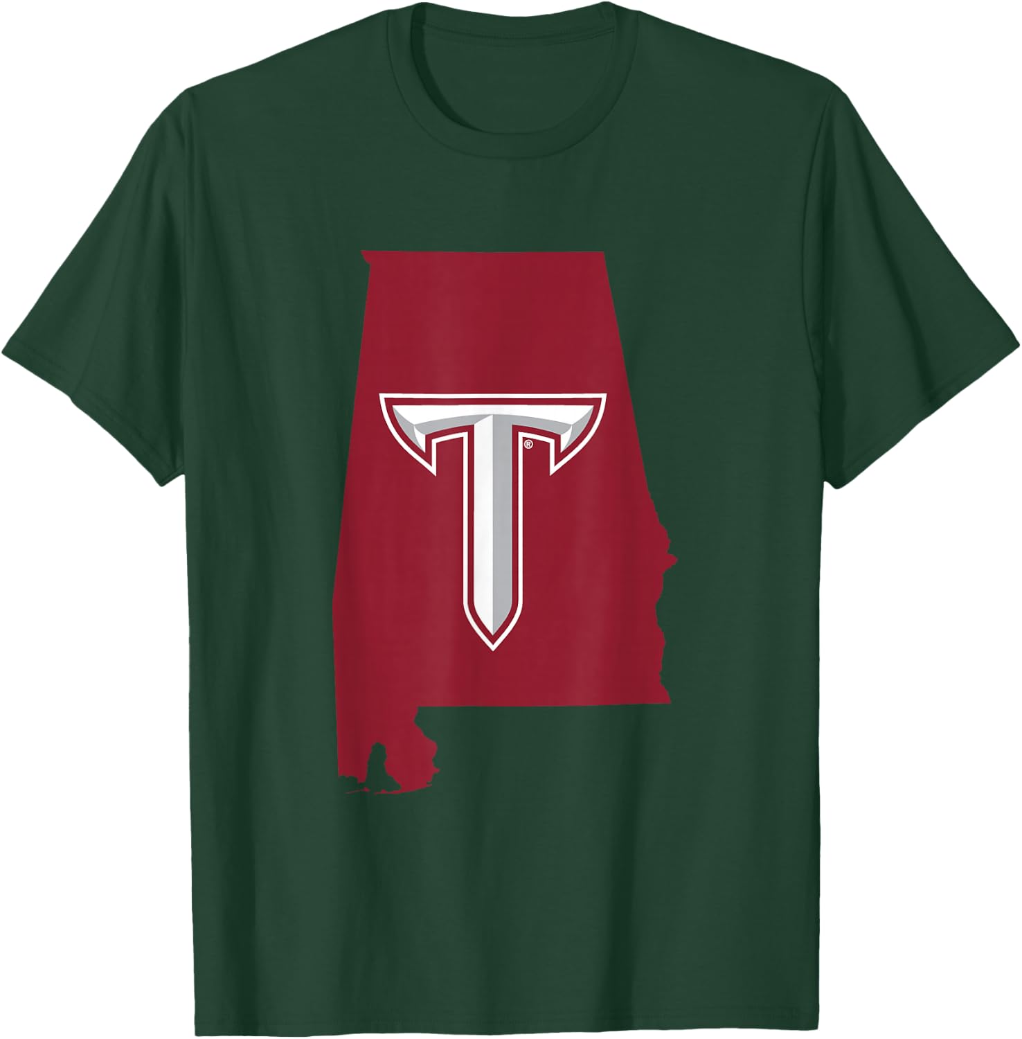 Troy University Trojans | Official NCAA Merch | PPTROY05 T-Shirt - T-Shirt | Forest