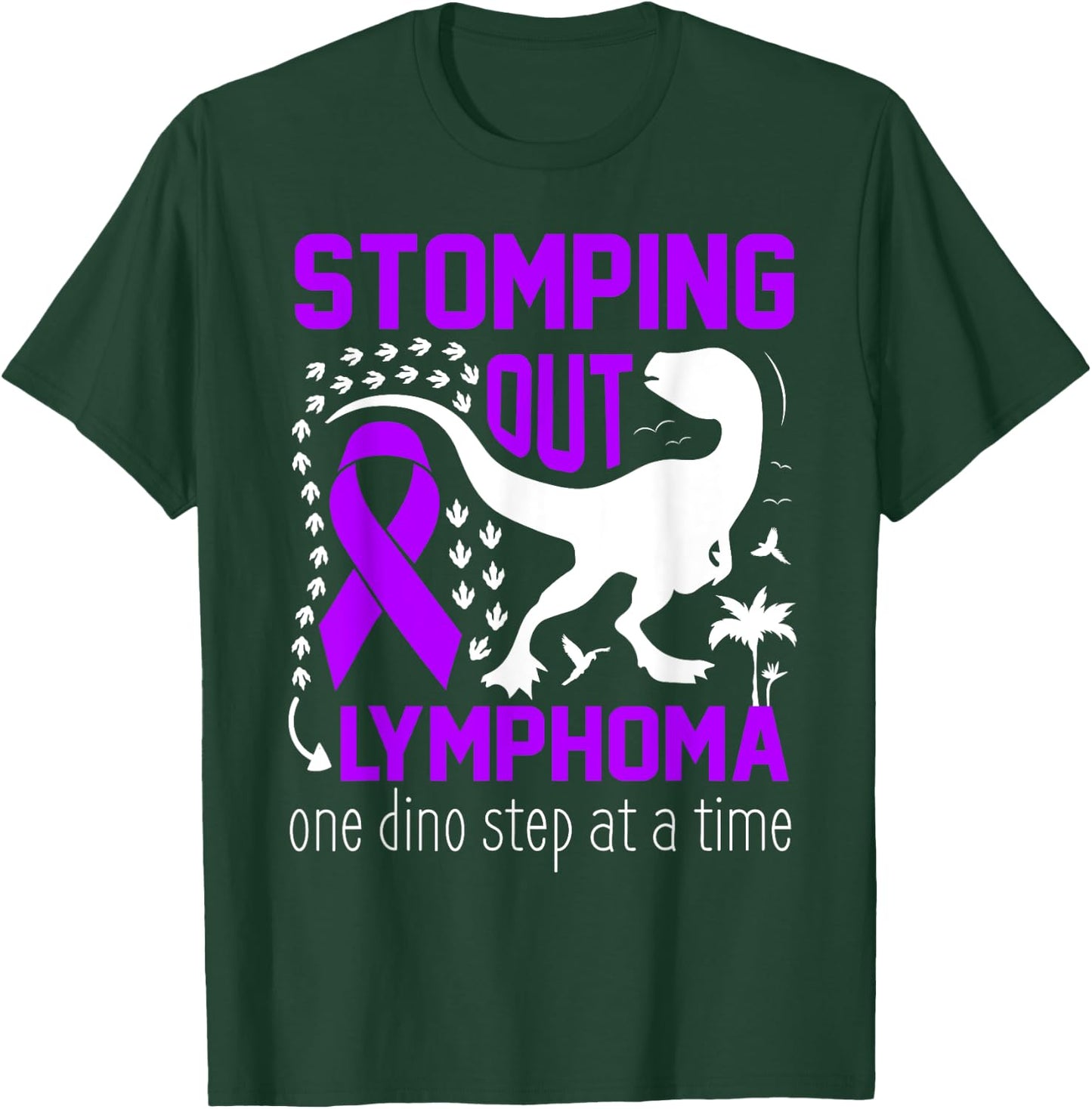 Hodgkins lymphoma Warrior Awareness Purple Ribbon Child T-Shirt - T-Shirt | Forest