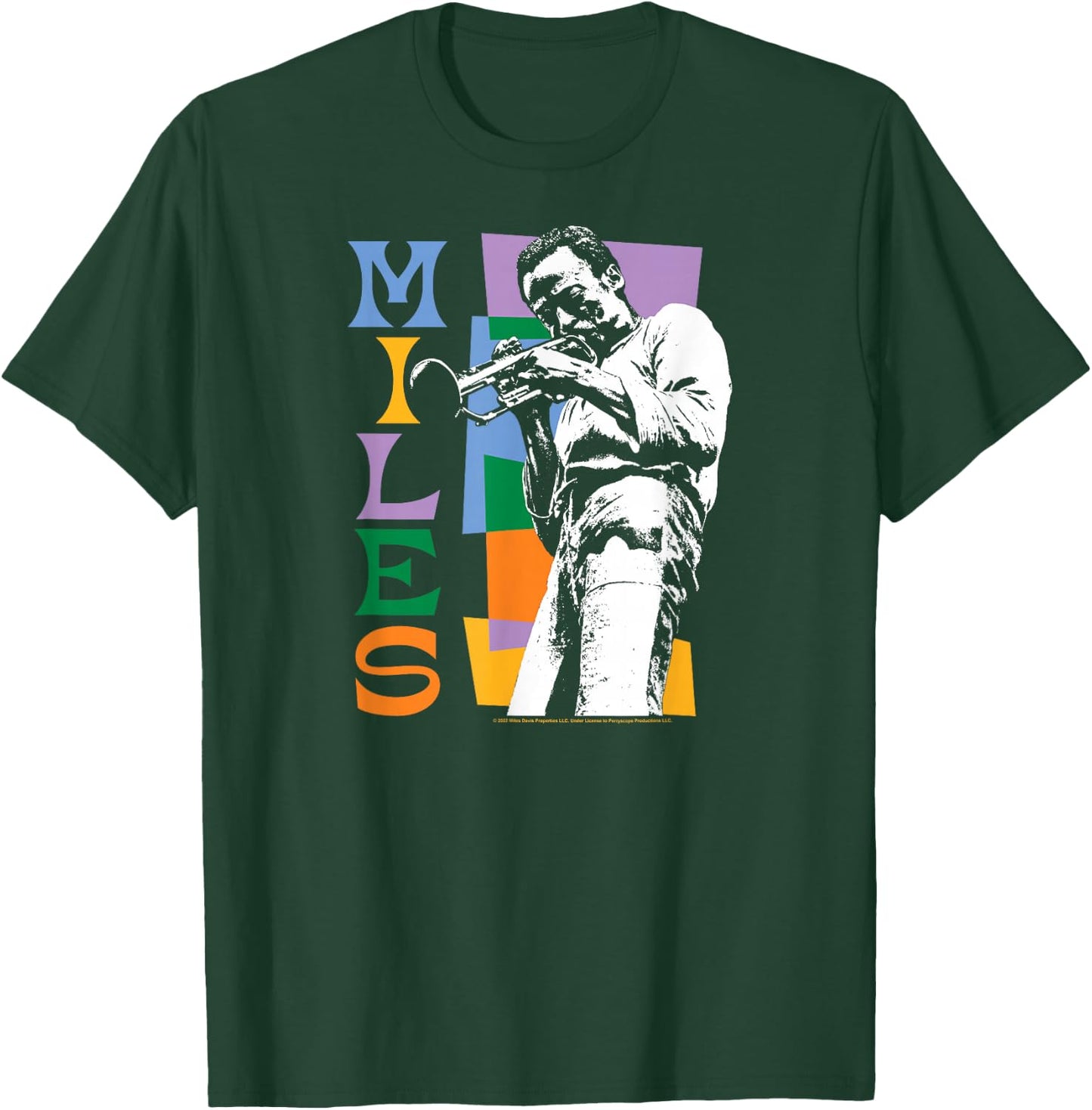 Miles Davis - Miles Colorblock T-Shirt - T-Shirt | Forest