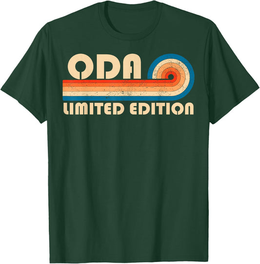 ODA Surname Retro Vintage 80s 90s Birthday Reunion T-Shirt - T-Shirt | Forest