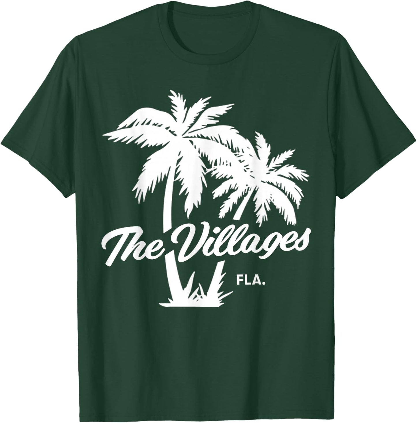 The Villages Florida Retirement Palm Trees T-Shirt - T-Shirt | Forest
