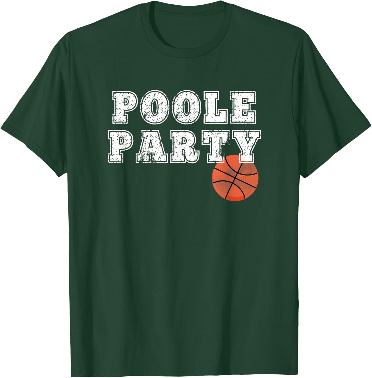 Poole Party Basketball T-Shirt - T-Shirt | Forest