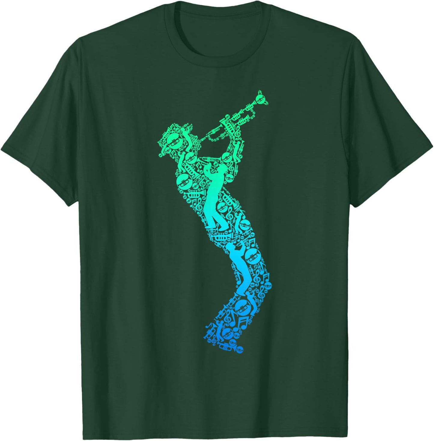 Trumpet Trumpeter Children's Men's Trumpets T-Shirt - T-Shirt | Forest