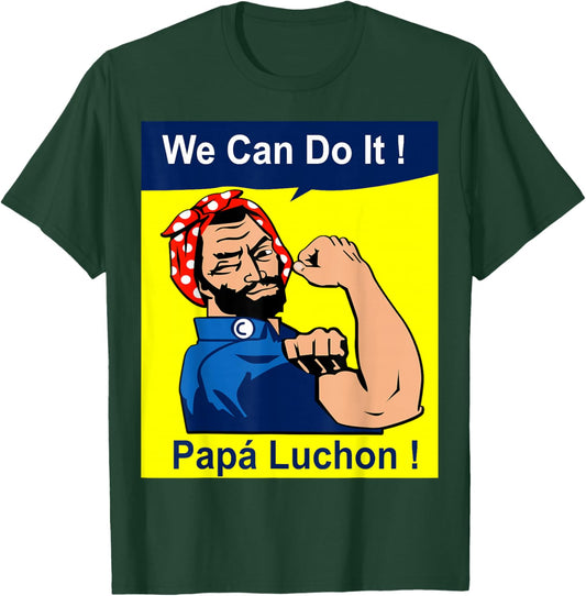 El Papa Mas Chingon | Papa Luchon Mexican Dad Father's Day T-Shirt - T-Shirt | Forest