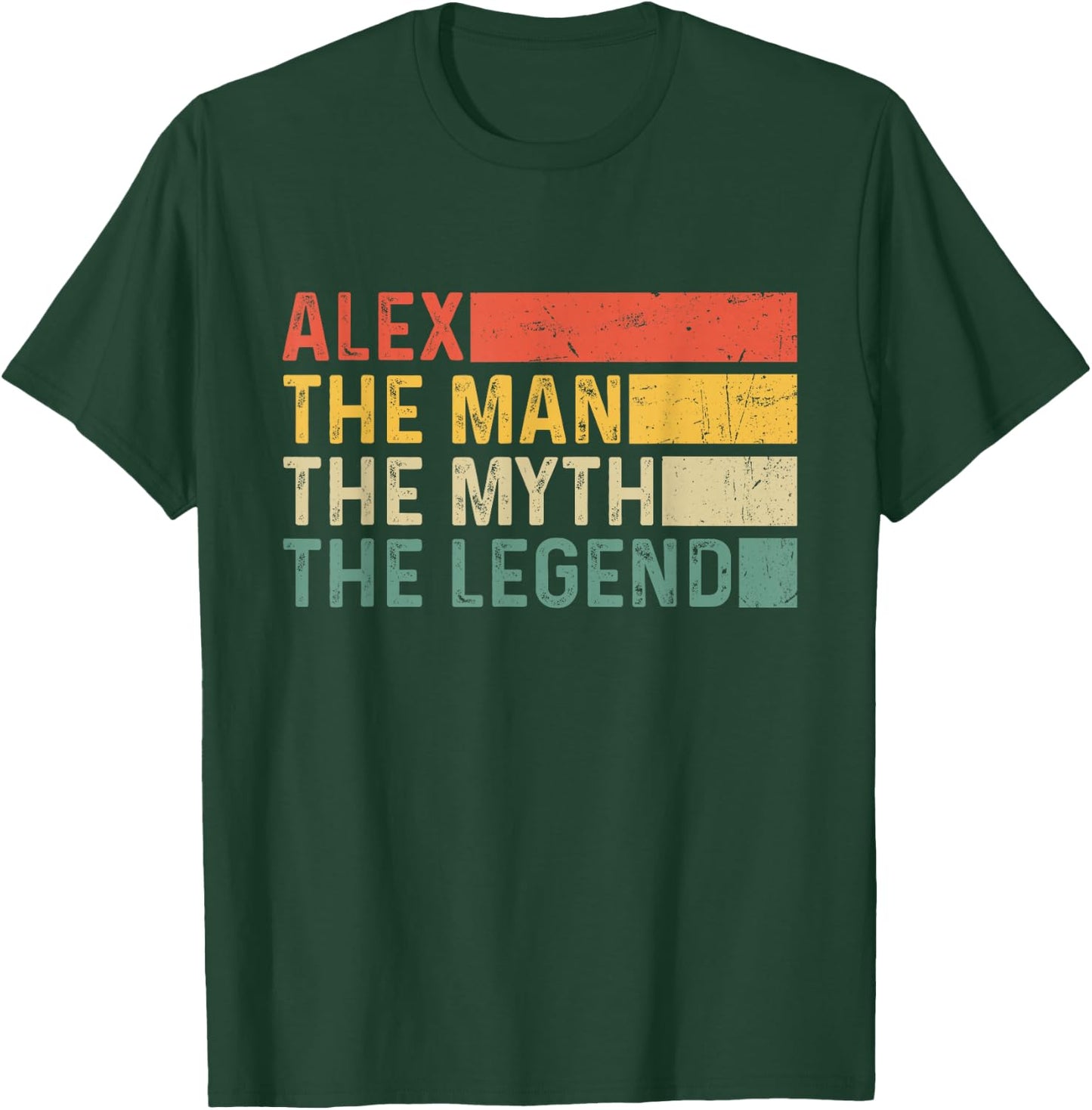 Alex The Man The Myth The Legend Vintage Gift Alex T-Shirt - T-Shirt | Forest
