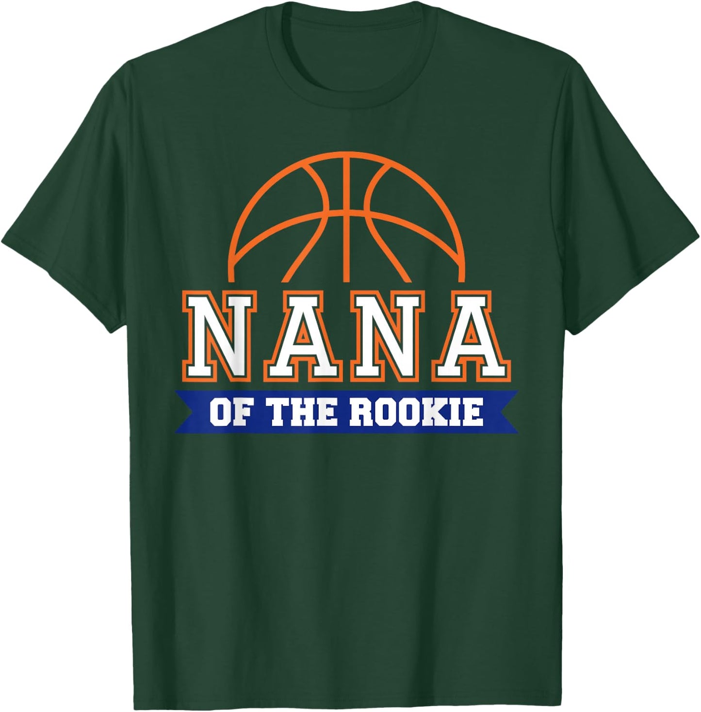 Nana of Rookie 1st Birthday Basketball Theme Matching Party T-Shirt - T-Shirt | Forest