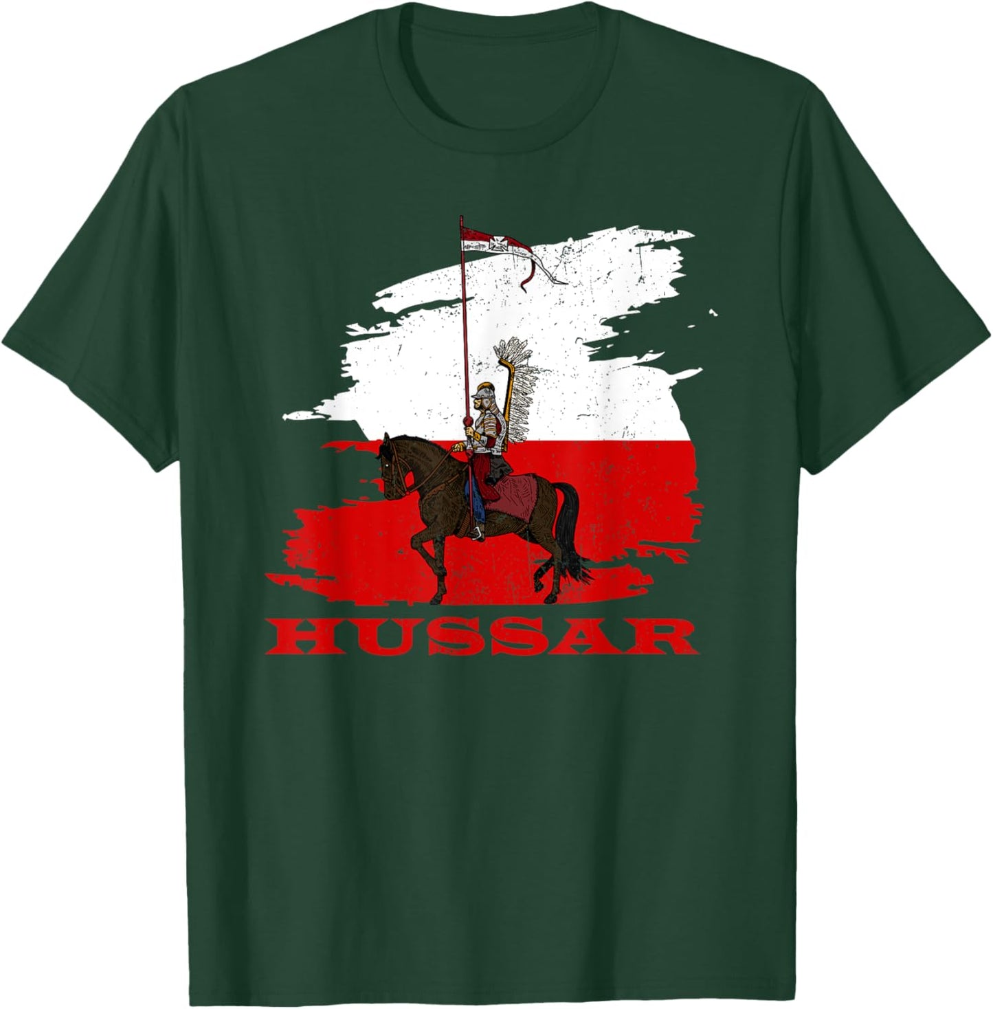 Poland husaria Polish winged hussars military Polska Krakow T-Shirt - T-Shirt | Forest