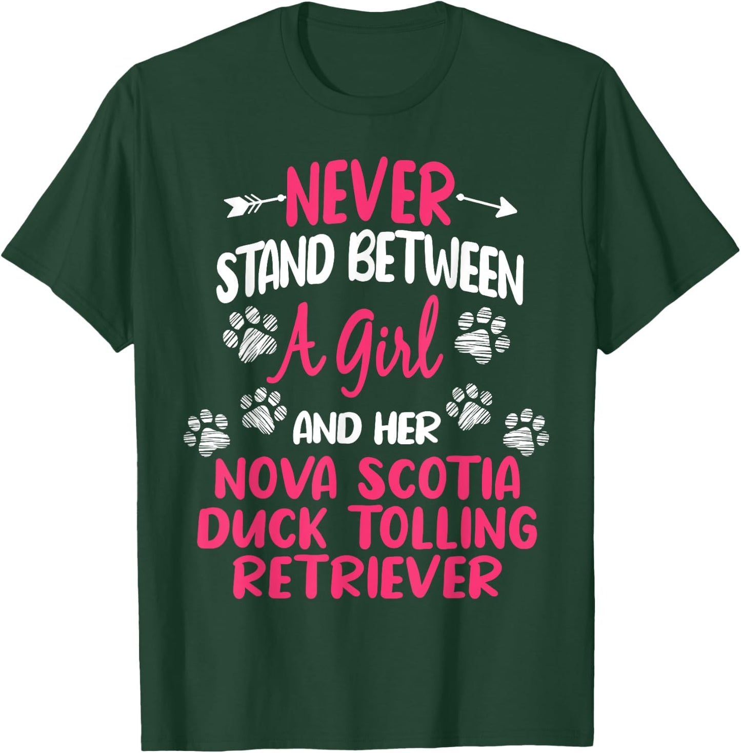 Between A Girl And Her Nova Scotia Duck Tolling Retriever T-Shirt - T-Shirt | Forest
