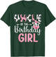 Uncle Of The Birthday Girl Farm Cow 1 St Birthday Girl T-Shirt - T-Shirt | Forest