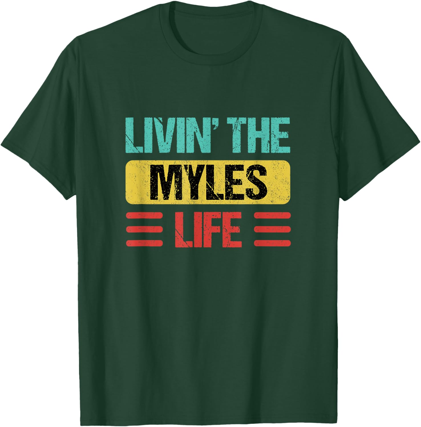 Myles Name T-Shirt - T-Shirt | Forest