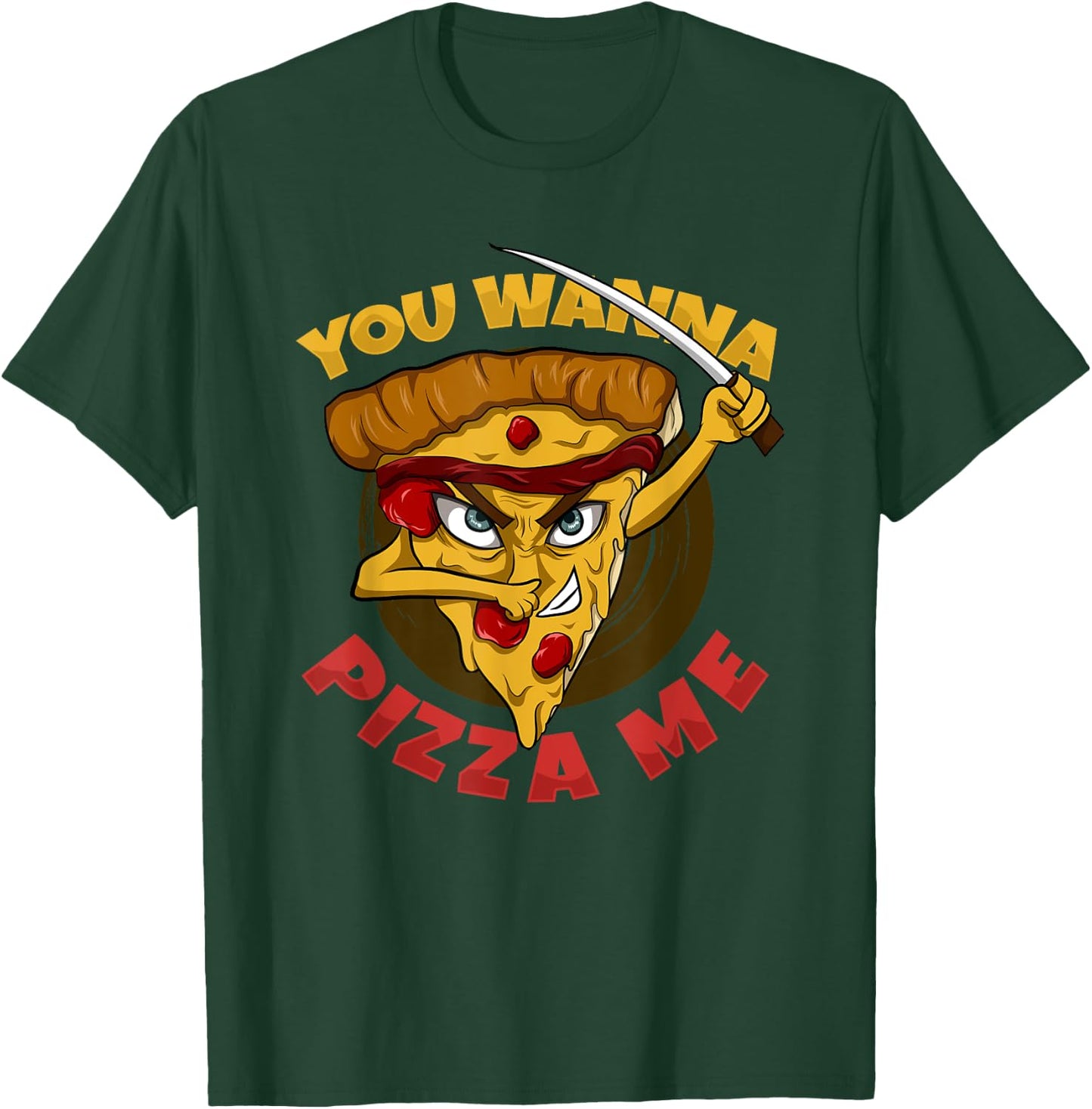 You Wanna Pizza Me Funny Ninja Kids Italian Food T-Shirt - T-Shirt | Forest