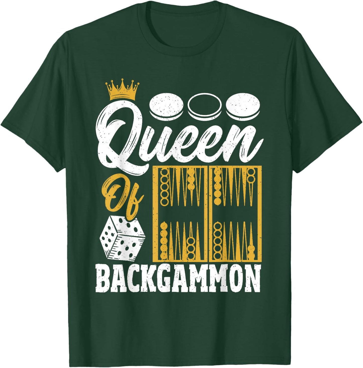 Queen Of Backgammon T-Shirt - T-Shirt | Forest