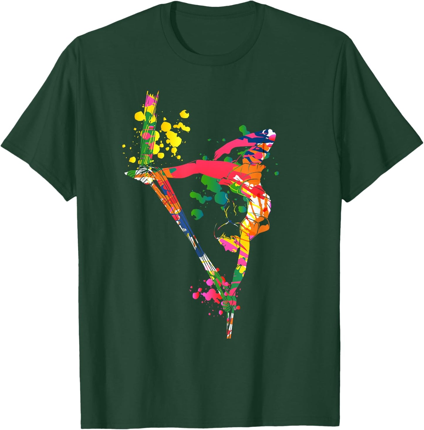 Colorful Aerial Silks T-Shirt - T-Shirt | Forest