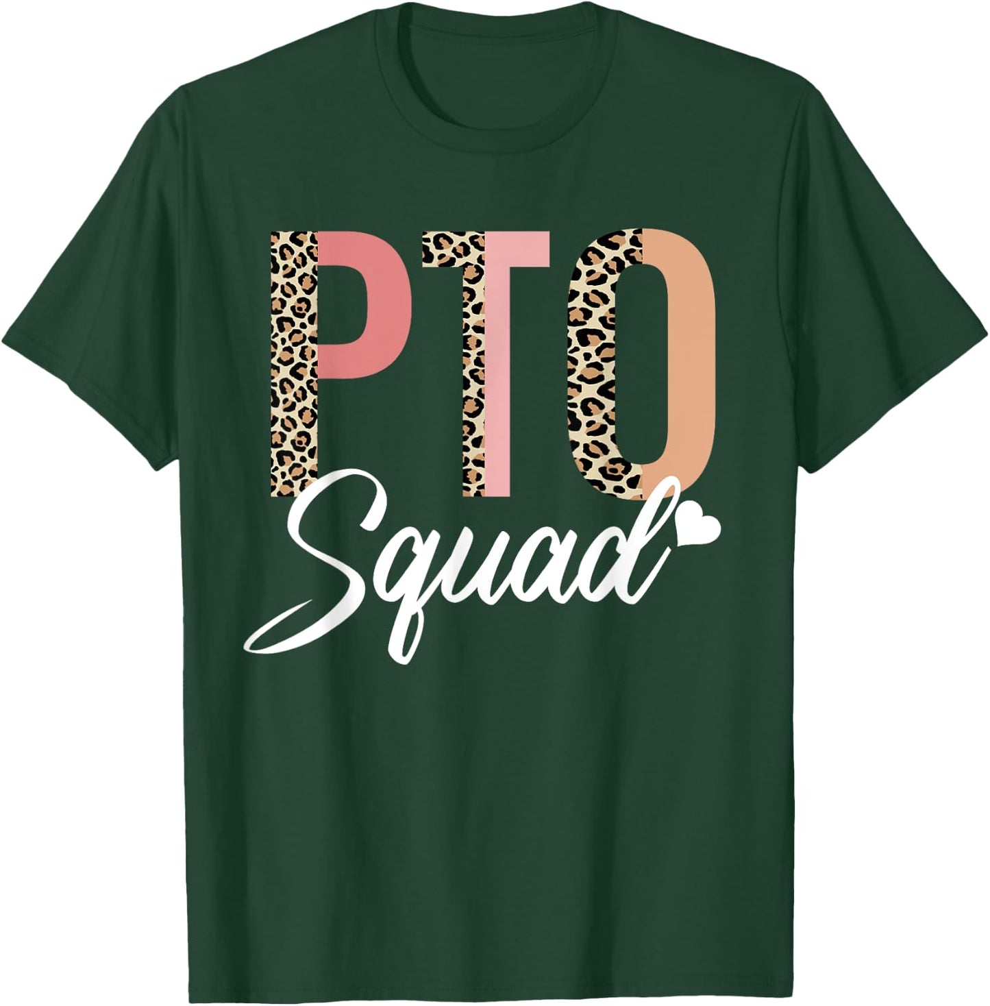 PTO Squad Heart Symbol for School Volunteer Teacher Parent Women T-Shirt - T-Shirt | Forest