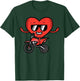 Valentines Day Dirt Bike Heart Funny Motocross Men Women Kid T-Shirt - T-Shirt | Forest