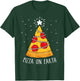 Funny Pizza on Earth Christmas Tree Merry Pizzamas Crustmas T-Shirt - T-Shirt | Forest